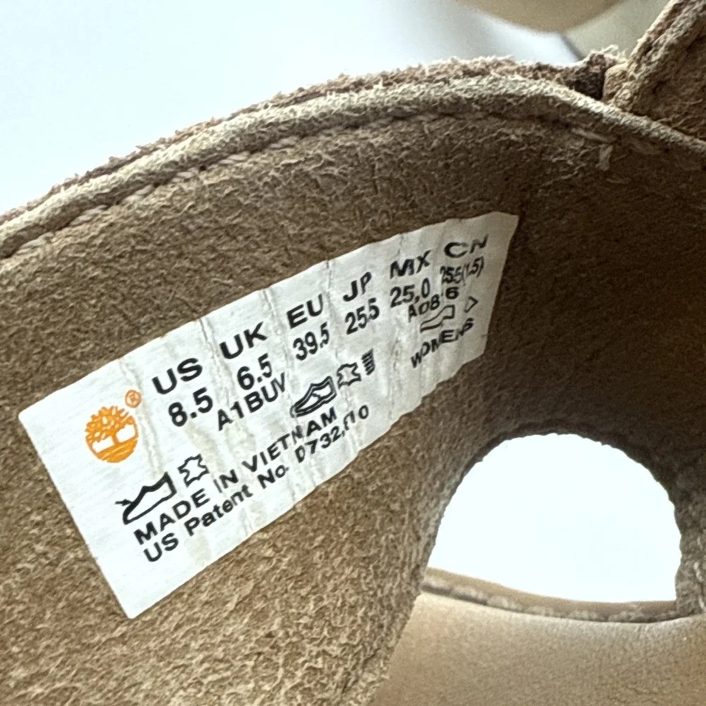 Timberland Women's Bailey Park Slingback Platform Sandal US 8.5 Doe Dry Gulch